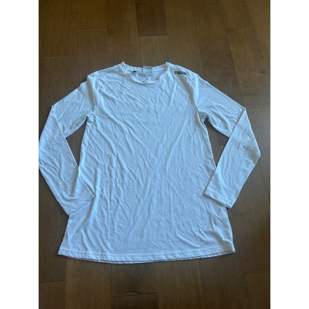 Gymshark Small White Long Sleeve Performance T-Shirt